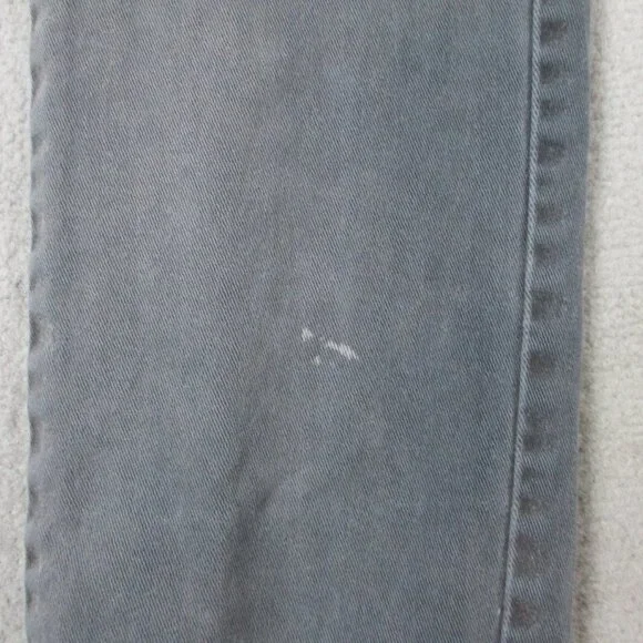 Armani Jeans Womens 32 Gray Denim Chino Slit Pockets Giorgi Comfort Fabric - Picture 12 of 16